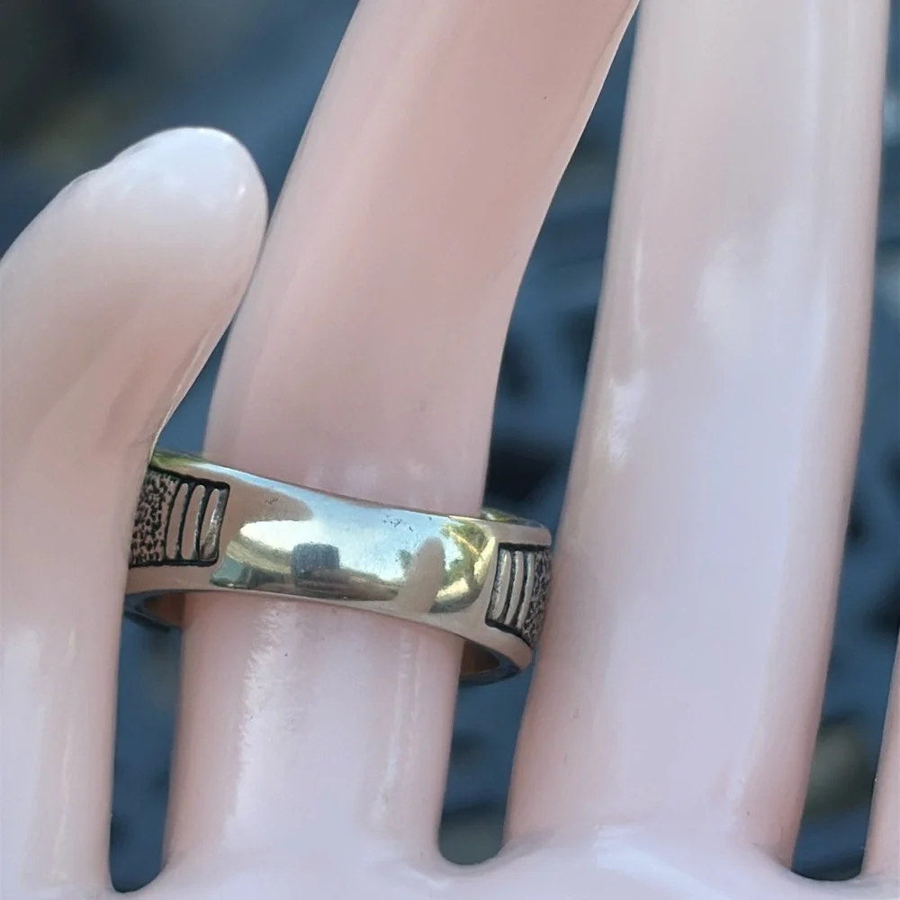 Carolyn Pollack x Roderick Tenorio RMT Sleeping Beauty Turquoise Bronze Ring 8 - Picture 5 of 14